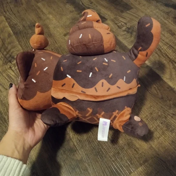 Aphmau Women's / Men's  MeeMeow Chocolate Ice Cream Plush Brown Size Large 11” - Picture 4 of 8